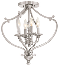 Minka-Lavery 3332-84 - 4 LIGHT SEMI FLUSH AND CHANDELIER