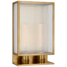 Visual Comfort and Co. Signature Collection BBL 2182SB-CRB - York 16" Double Box Sconce