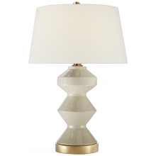 Visual Comfort and Co. Signature Collection CHA 8666ICO-L - Weller Zig-Zag Table Lamp