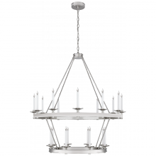 Visual Comfort and Co. Signature Collection CHC 1607PN - Launceton Large Two Tiered Chandelier