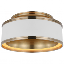  CHC 4611WHT/AB - Connery 14" Flush Mount