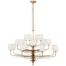 Visual Comfort and Co. Signature Collection CHC 5686MGO-L - Amalfi 50" Three-Tiered Chandelier