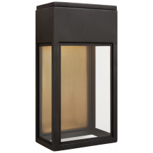 Visual Comfort and Co. Signature Collection CHO 2444BZ-CG - Irvine Small 3/4 Wall Lantern