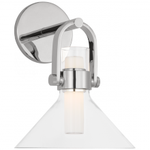 Visual Comfort and Co. Signature Collection IKF 2452PN-CG - Larkin Small Empire Bracketed Sconce
