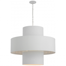 Visual Comfort and Co. Signature Collection JN 5333PW - Chalmette 38" Layered Pendant
