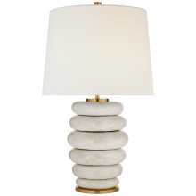 Visual Comfort and Co. Signature Collection KW 3619AWC-L-CL - Phoebe Cordless Stacked Table Lamp