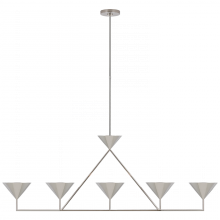 Visual Comfort and Co. Signature Collection PCD 5216PN - Orsay XL 5-Light Linear Chandelier