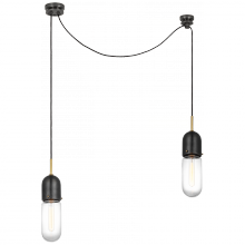 Visual Comfort and Co. Signature Collection TOB 5645BZ/HAB-CG-2 - Junio 2-Light Chandelier