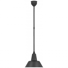 Visual Comfort and Co. Signature Collection TOB 5802MBK-MBK - Academy 12.5" Bowers Pendant