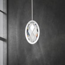 Schonbek Beyond BPD38210-BK - Wonder 10in LED 3000K/3500K/4000K 120V-277V Mini Pendant in Black with Clear Optic Crystal