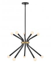 Lark by Hinkley 83855BK - Medium Single Tier Chandelier