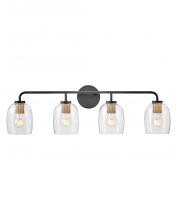 Lark by Hinkley 85014BK - Large Four Light Vanity