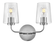 Lark by Hinkley 853452CM-CL - Small Two Light Vanity