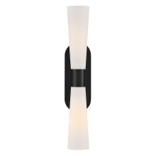 Lark by Hinkley 85632BK - Large Two Light Sconce