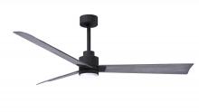  AKLK-BK-BW-56 - Alessandra 3-blade transitional ceiling fan in matte black finish with Barn Wood blades. Optimized