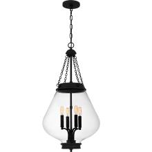  QP6803MBK - Wallace 4-Light Matte Black Pendant