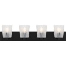  RAY8632MBK - Gray 4-Light Matte Black Bath Light