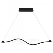 Quoizel PCSTG138MBK - Saratoga Integrated LED Matte Black Linear Chandelier
