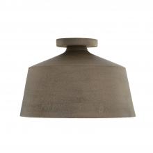 Capital Lighting 235311CY - 1-Light Tapered Metal Semi Flush in Clay