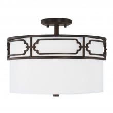 Capital Lighting 243431OB - 3 Light Semi-Flush