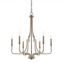 Capital Lighting 419361AD - 6 Light Chandelier