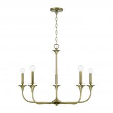 Capital Lighting 448951AD - 5 Light Chandelier