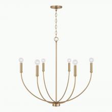 Capital Lighting 452161AD - 6-Light Chandelier in Aged Brass