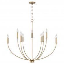 Capital Lighting 452191AD - 8-Light Chandelier in Aged Brass