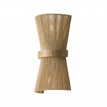 Capital Lighting 652821MA - 2-Light Sconce in Matte Brass with Mango Wood and Handwrapped Natural Jute Rope String