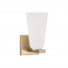  656911MA-556 - 1-Light Sconce in Matte Brass with Faux Alabaster Glass