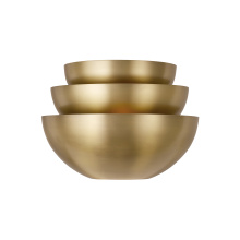 Capital Lighting 657721AD - 15" W x 11" H 1-Light Modern Tiered Bowl Sconce in Aged Brass