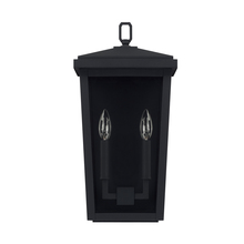 Capital Lighting 926222BK - 2 Light Outdoor Wall Lantern