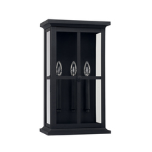 Capital Lighting 926431BK - 3 Light Outdoor Wall Lantern