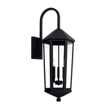 Capital Lighting 926932BK - 3 Light Outdoor Wall Lantern