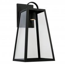 Capital Lighting 943713BK-GL - 1 Light Outdoor Wall Lantern