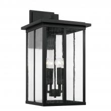 Capital Lighting 943843BK - 4 Light Outdoor Wall Lantern