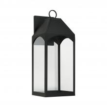 Capital Lighting 946341BK-GL - 1 Light Outdoor Wall Lantern