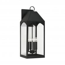 Capital Lighting 946341BK - 4 Light Outdoor Wall Lantern