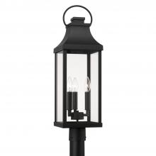 Capital Lighting 946432BK - 3 Light Outdoor Post Lantern