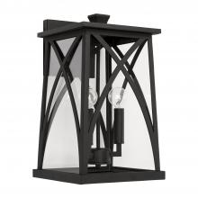 Capital Lighting 946531BK - 3 Light Outdoor Wall Lantern