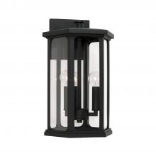 Capital Lighting 946631BK - 3 Light Outdoor Wall Lantern