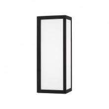 Capital Lighting 954711BK-LD - Integrated LED Outdoor Wall Lantern in Black with Painted White Glass