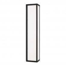 Capital Lighting 954731BK-LD - Integrated LED Outdoor Wall Lantern in Black with Painted White Glass