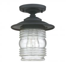 Capital Lighting 9677BK - 1 Light Outdoor Flush Mount