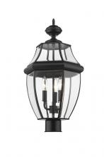 Z-Lite 580PHB-BK - 3 Light Outdoor Post Mount Fixture