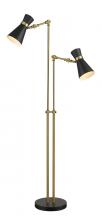 Z-Lite 728FL-MB-HBR - 2 Light Floor Lamp