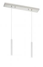 Z-Lite 917MP12-WH-LED-2LBN - 2 Light Linear Chandelier