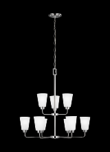 Generation Lighting Seagull 3115209-05 - Nine Light Chandelier