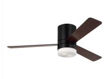 Generation Lighting Seagull 3ERHR52MBKD - Era 52 Inch Indoor/Outdoor LED Dimmable Hugger Ceiling Fan