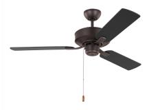 Generation Lighting Seagull 3LD48BZ - Linden 48'' traditional indoor bronze ceiling fan with reversible motor